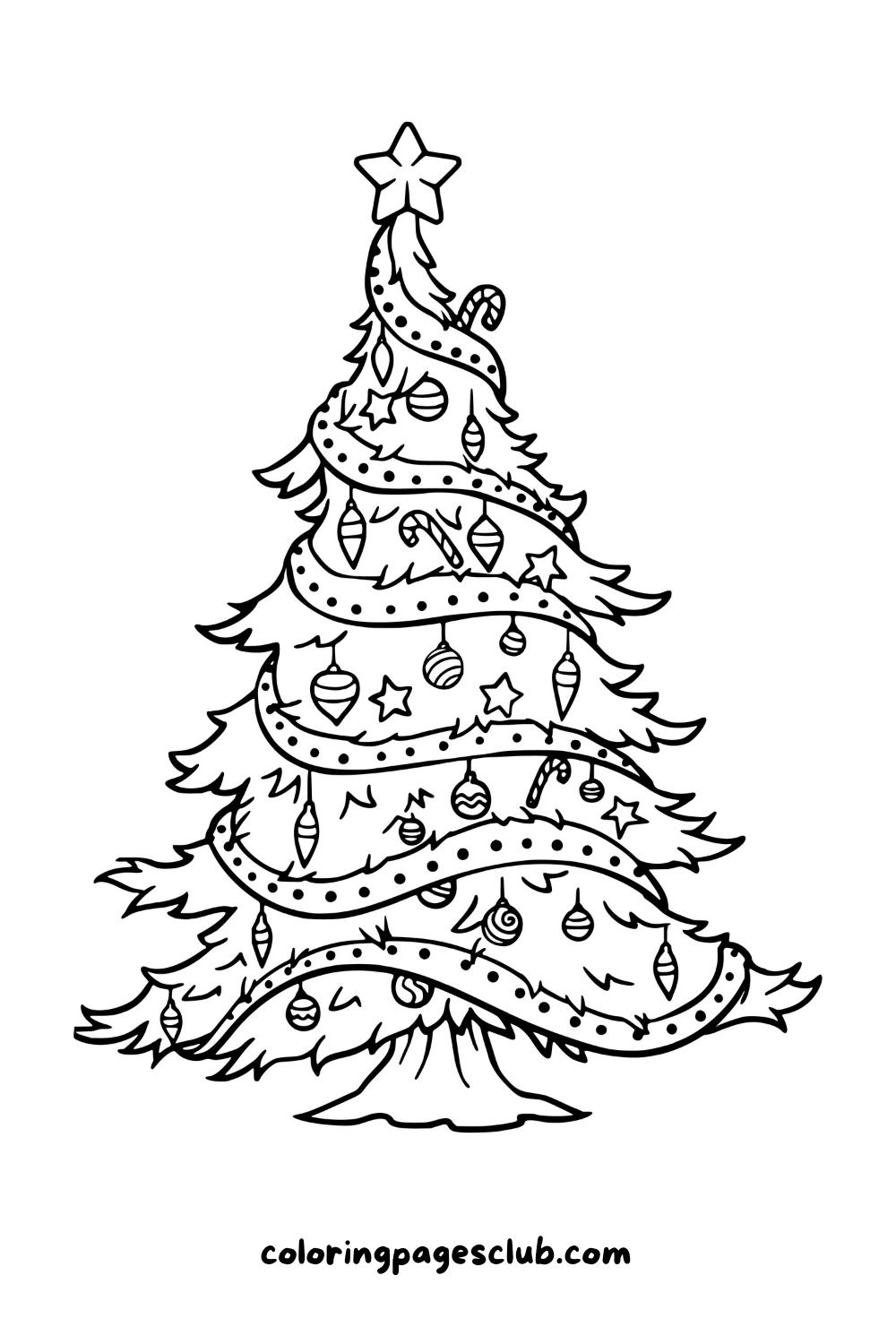 christmas-tree-with-ornaments-coloring-page